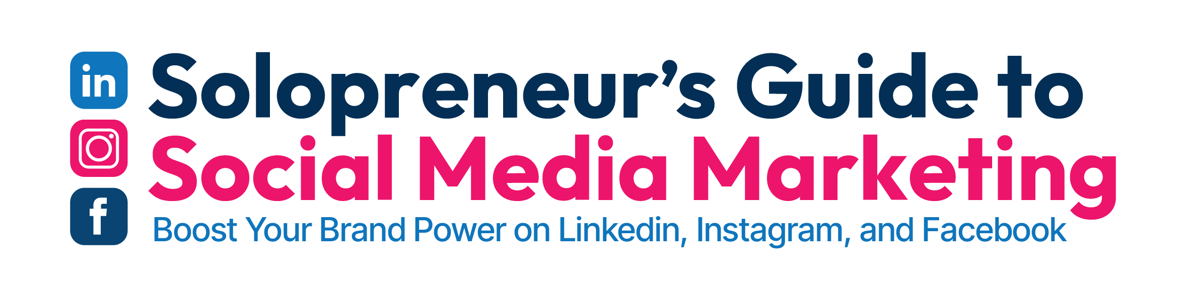 logo for course solopreneur's guide to social media marketing